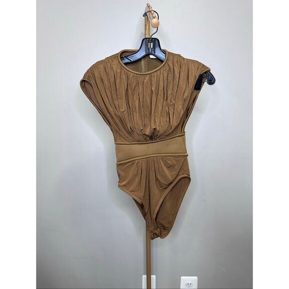 ZIMMERMANN Illuminate Bodysuit in Khaki Zimmerman 0 (XS) $595 - Picture 5 of 9